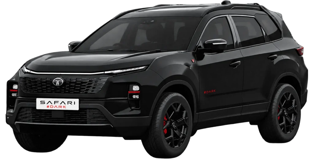 Tata Safari SUV in black at Padmaja Motors